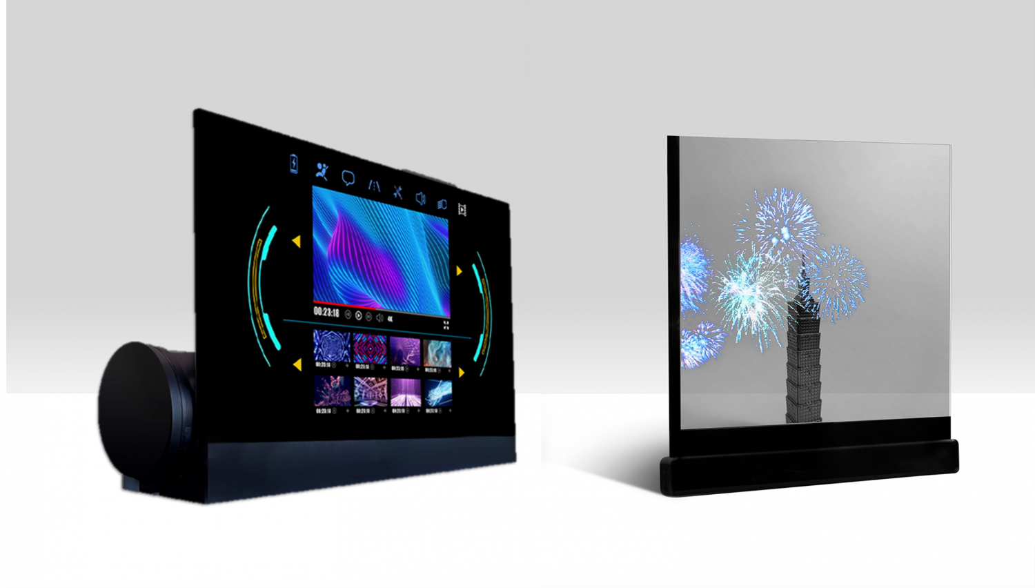 可卷式、折迭性、高透明